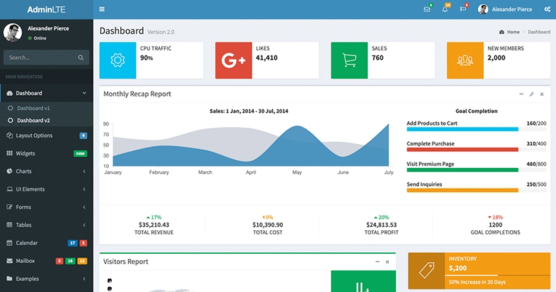 Download 7 Free template Bootstrap Admin