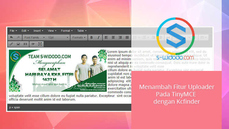 Menambah Fitur Uploader Pada TinyMCE dengan Kcfinder