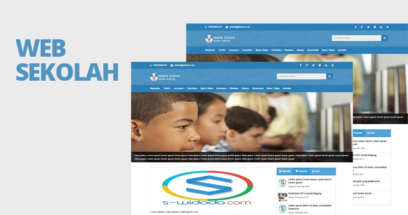Download Contoh Website Profil Sekolah Dengan PHP MYSQL