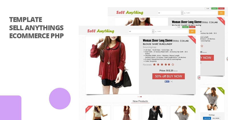 Download Template Sell Anythings Ecommerce Php