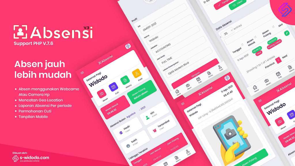 Aplikasi Absensi Selfie V.1 GPS